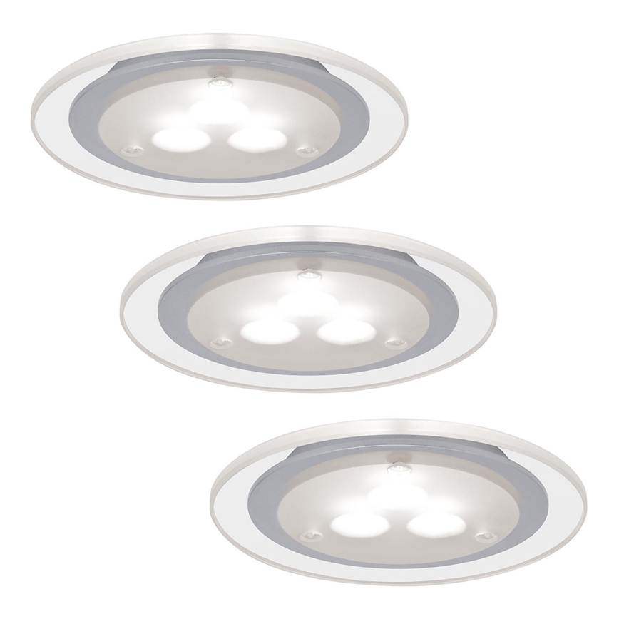 Paulmann 93543 - SET 3xLED/3W Recessed light MICRO LINE 230V