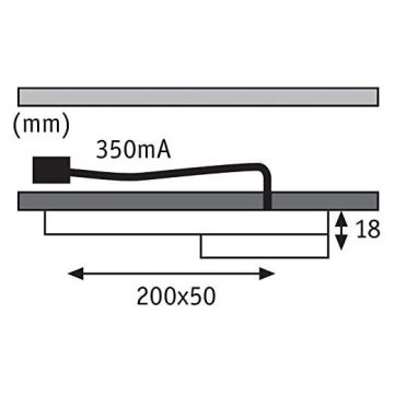 Paulmann 93566 - SET 3xLED/3,2W Furniture lighting SETUP 230V