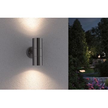 Paulmann 94331 - 2xGU10/10W IP44 Outdoor wall light FLAME 230V