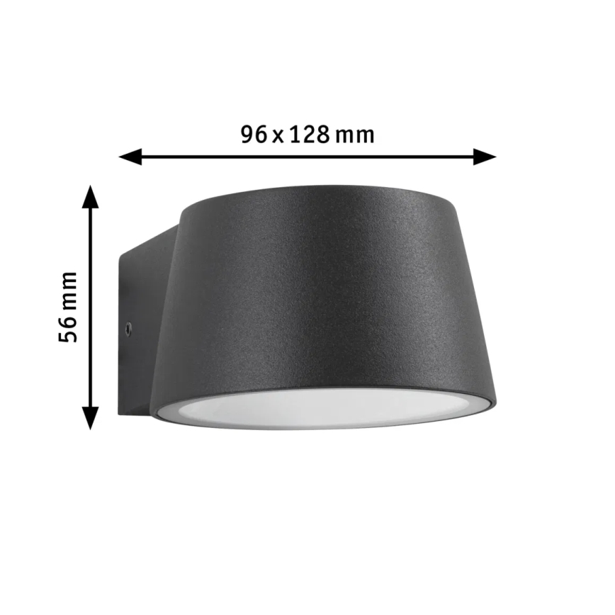 Paulmann 94713 - LED/6W IP44 Outdoor wall light CAPERA 230V