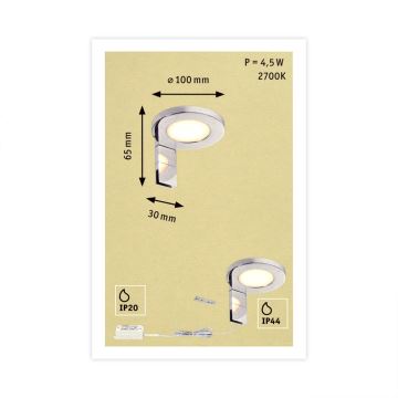 Paulmann 99086 - LED/3,2W Mirror lighting RING 230V