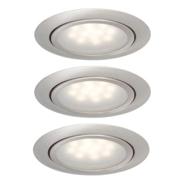 Paulmann 99812 - SET 3xLED/1W Recessed light MICRO LINE 230V