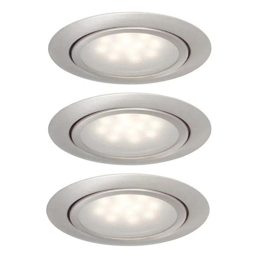 Paulmann 99812 - SET 3xLED/1W Recessed light MICRO LINE 230V