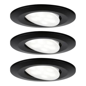 Paulmann 99991 - SET 3xLED/6W IP65 Bathroom recessed light CALLA 230V