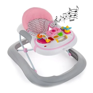 PETITE&MARS - Baby walker with melody MONTY pink