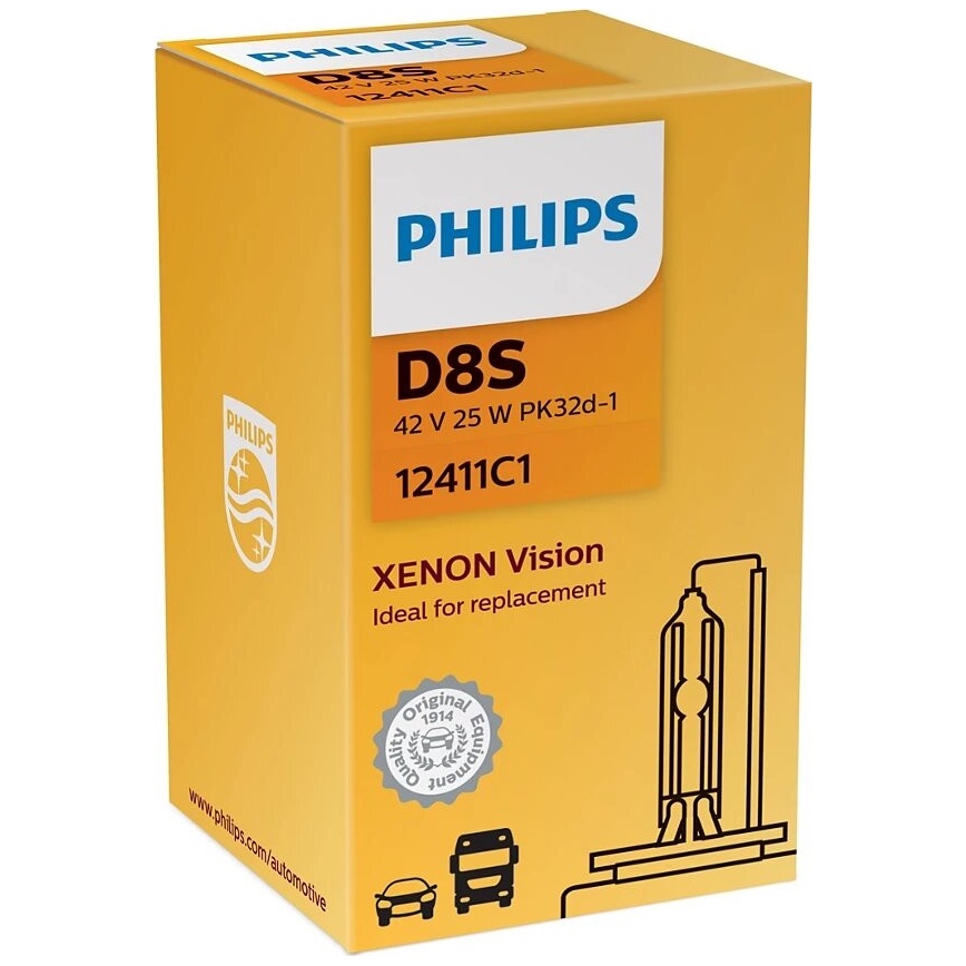 Philips 12411C1 - Xenon car bulb Xenon Vision D8S PK32d-1/25W/42V 4500K