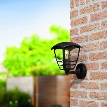 Philips 15380/30/16 - Outdoor wall light MYGARDEN CREEK 1xE27/60W/230V IP44