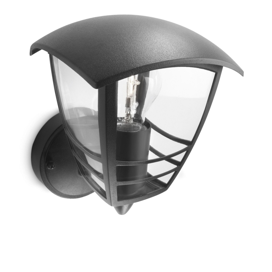 Philips 15380/30/16 - Outdoor wall light MYGARDEN CREEK 1xE27/60W/230V IP44