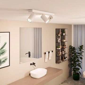 Philips - Bathroom spotlight IDRIS 3xGU10/5W/230V IP44 white