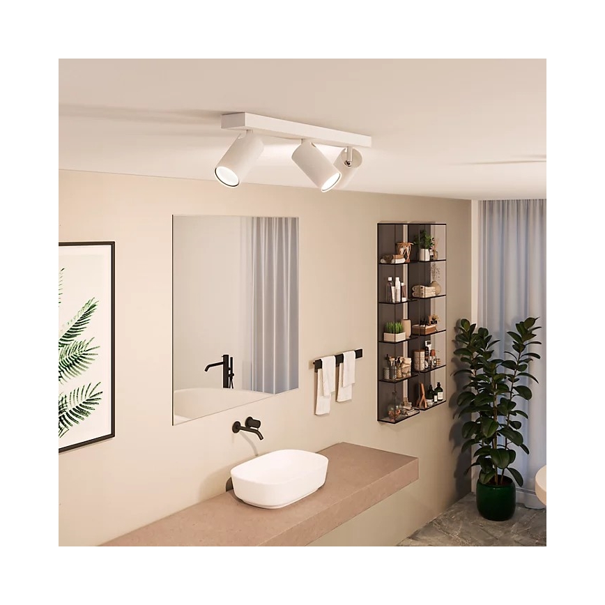 Philips - Bathroom spotlight IDRIS 3xGU10/5W/230V IP44 white