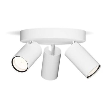 Philips - Bathroom spotlight IDRIS 3xGU10/5W/230V IP44 white