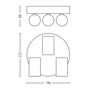 Philips - Bathroom spotlight IDRIS 3xGU10/5W/230V IP44 white