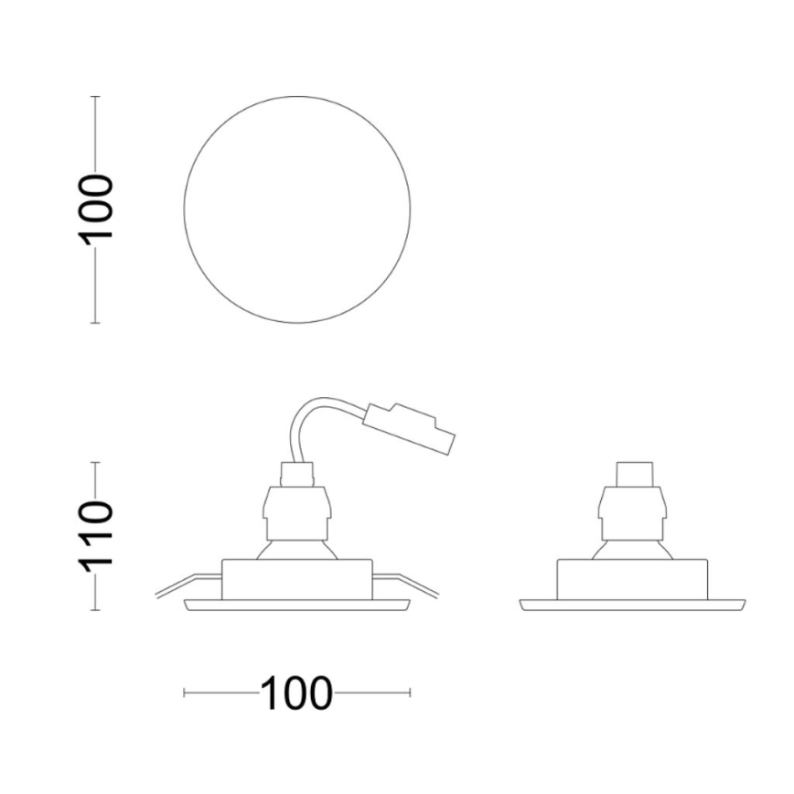 Philips - LED Bathroom recessed light FRESCO LED/4,6W/230V IP23