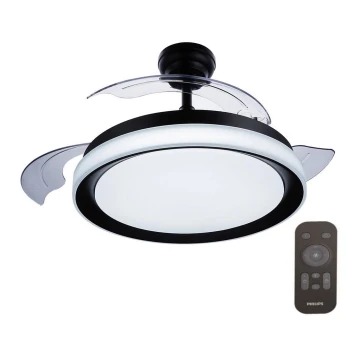 Philips - LED Ceiling fan LED/35W/230V 5500/4000/2700K black + remote control