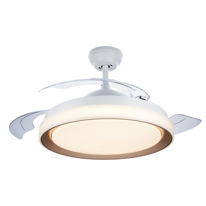 Philips-LED Ceiling light with a fan LED/35W/230V 5500/4000/2700K + remote control gold