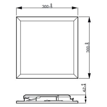 Philips - LED Dimmable ceiling light SCENE SWITCH LED/12W/230V 2700K