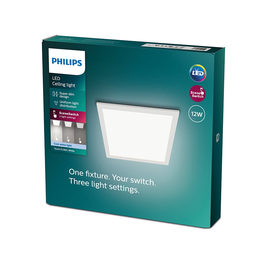 Philips - LED Dimmable ceiling light SCENE SWITCH LED/12W/230V 4000K