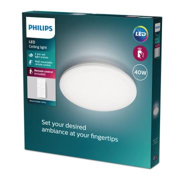 Philips - LED Dimmable ceiling light LED/40W/230V 2700-6500K + remote control