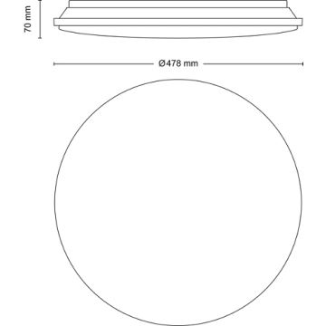 Philips - LED Dimmable ceiling light LED/40W/230V 2700-6500K + remote control