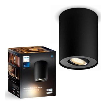 Philips - LED Dimmable spotlight Hue PILLAR 1xGU10/4,2W/230V 2200-6500K black