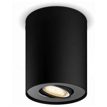 Philips - LED Dimmable spotlight Hue PILLAR 1xGU10/4,2W/230V 2200-6500K + remote control black