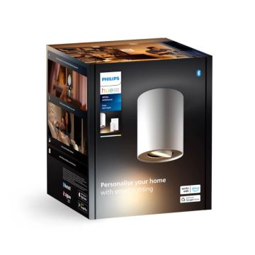 Philips - LED Dimmable spotlight Hue PILLAR 1xGU10/4,2W/230V 2200-6500K + remote control white