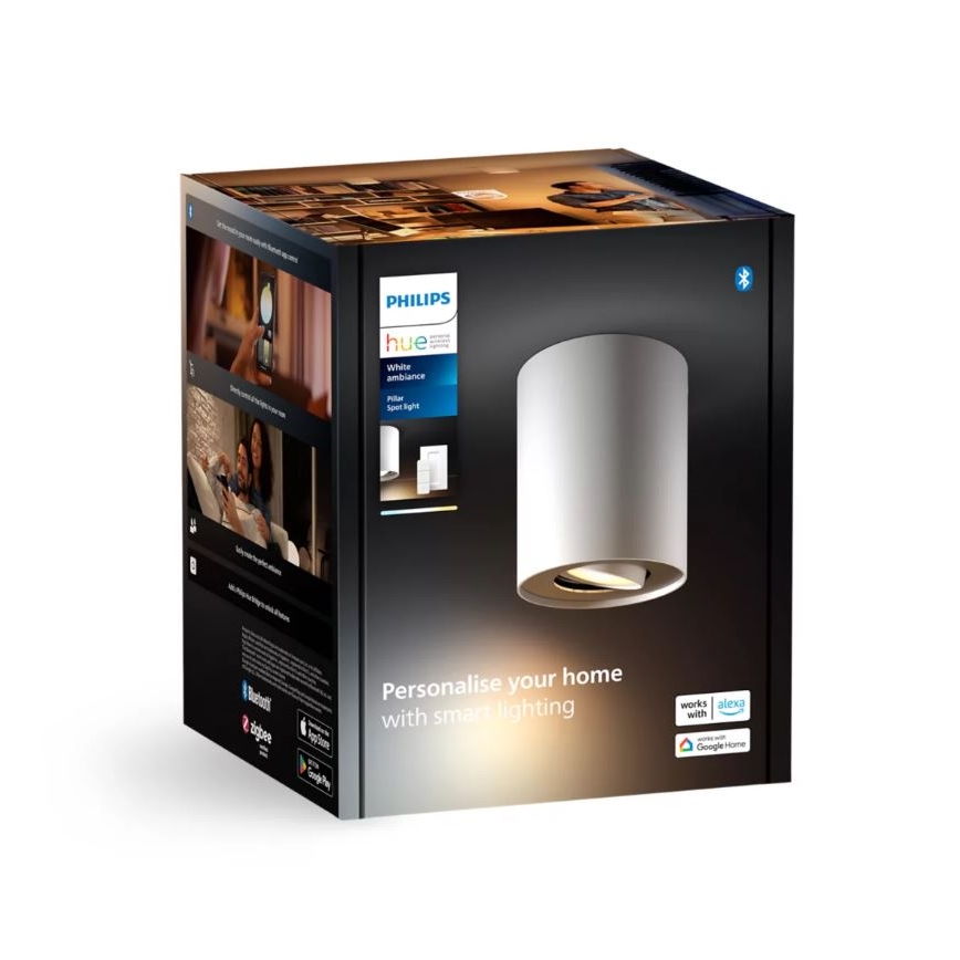 Philips - LED Dimmable spotlight Hue PILLAR 1xGU10/4,2W/230V 2200-6500K + remote control white