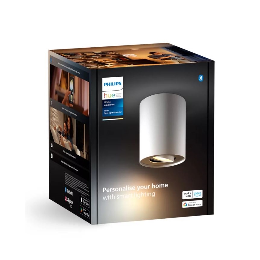 Philips - LED Dimmable spotlight Hue PILLAR 1xGU10/4,2W/230V 2200-6500K white