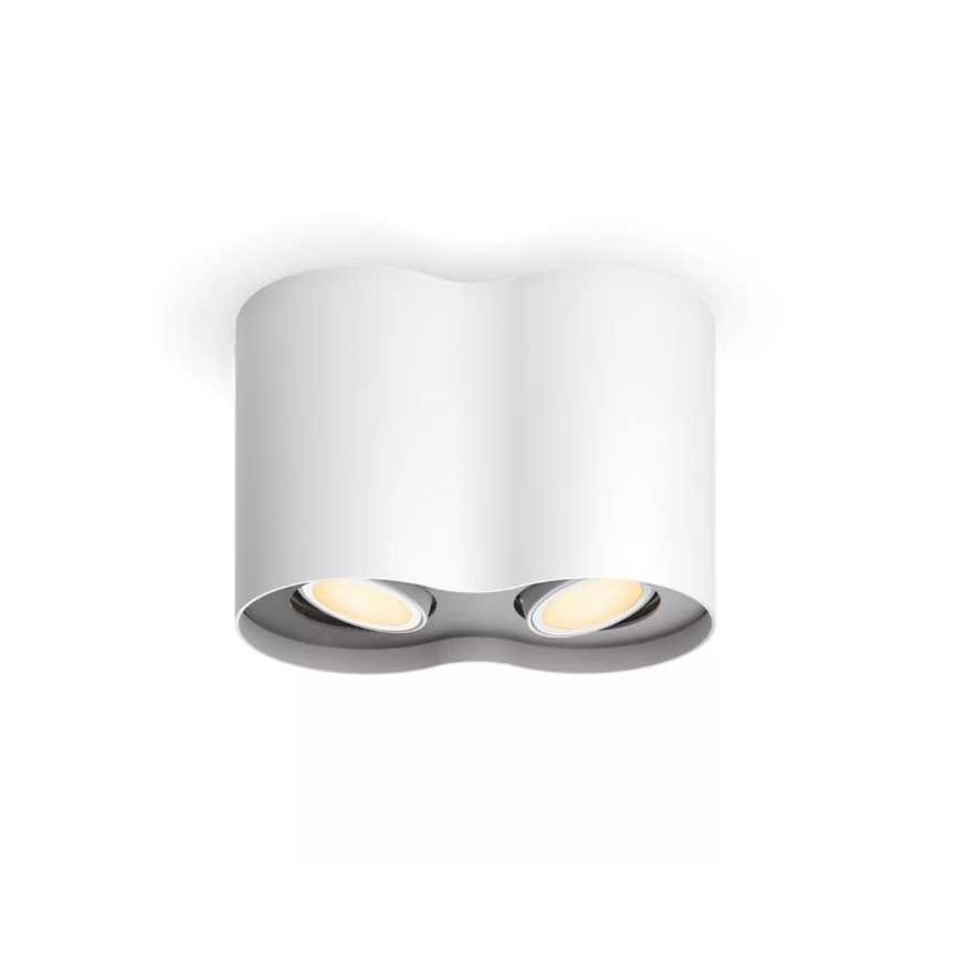 Philips - LED Dimmable spotlight Hue PILLAR 2xGU10/4,2W/230V 2200-6500K + remote control white