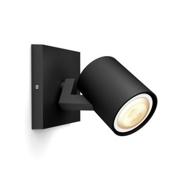 Philips - LED Dimmable spotlight Hue RUNNER 1xGU10/4,2W/230V 2200-6500K + remote control black