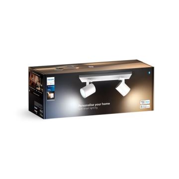 Philips - LED Dimmable spotlight Hue RUNNER 2xGU10/4,2W/230V 2200-6500K + remote control white