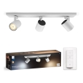 Philips - LED Dimmable spotlight Hue RUNNER 3xGU10/4,2W/230V 2200-6500K + remote control white