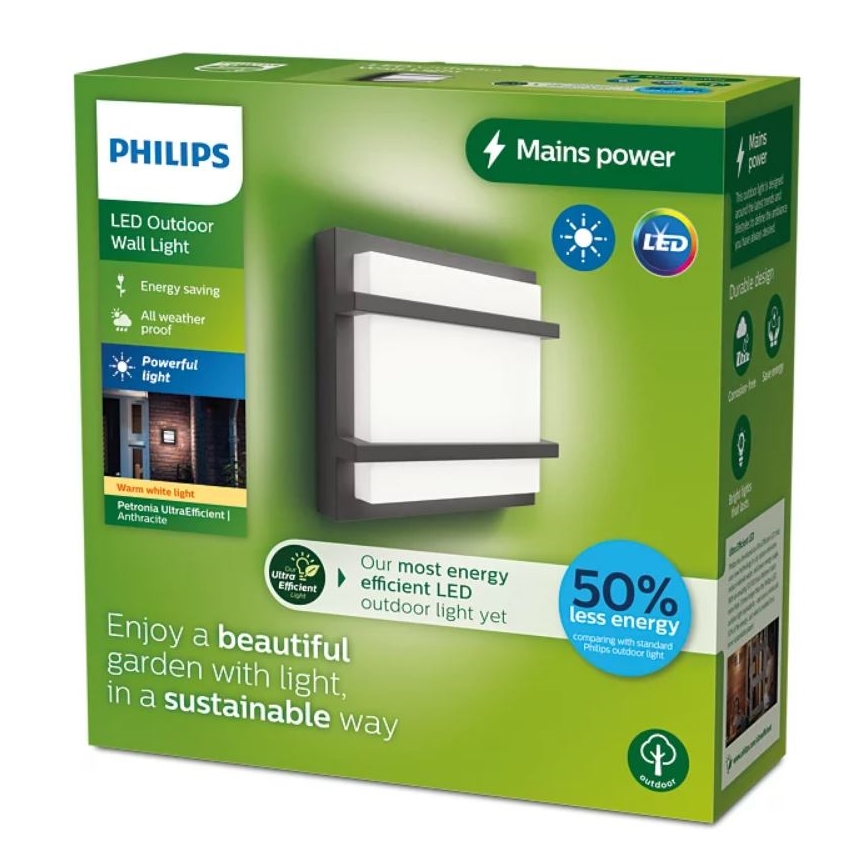 Philips - LED Outdoor wall light PETRONIA LED/3,8W/230V IP44