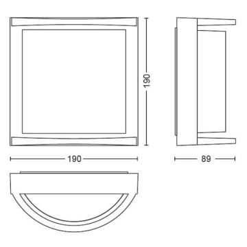 Philips - LED Outdoor wall light SAMONDRA LED/3,8W/230V IP44