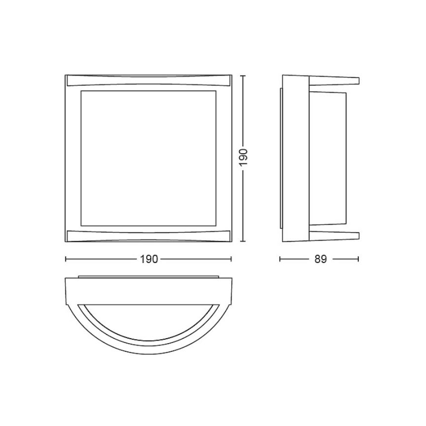 Philips - LED Outdoor wall light SAMONDRA LED/3,8W/230V IP44