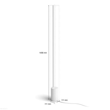 Philips - LED RGBW Dimmable floor lamp Hue SIGNE LED/29W/230V 2000-6500K white