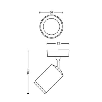 Philips - LED RGBW Dimmable spotlight Hue FUGATO 1xGU10/4,2W/230V 2000-6500K white