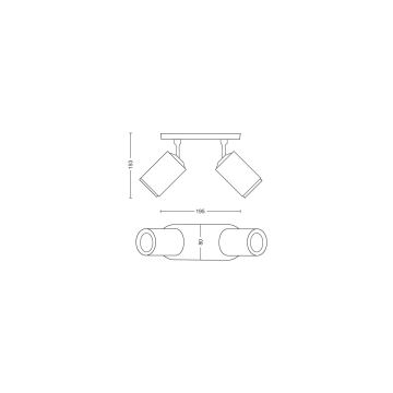 Philips - LED RGBW Dimmable spotlight Hue FUGATO 2xGU10/4,2W/230V 2000-6500K white