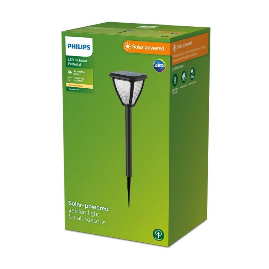 Philips - LED Solar lamp VAPORA LED/1,5W/3,7V IP44