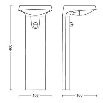 Philips - LED Solar lamp with a sensor LED/1,2W/4V 4000K IP44