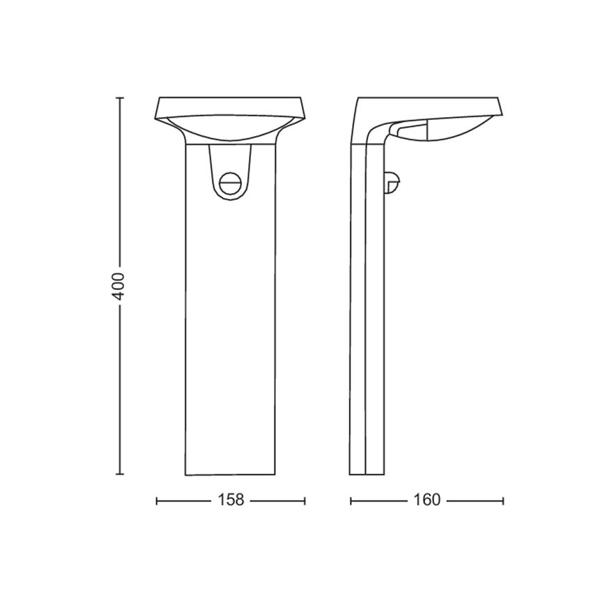 Philips - LED Solar lamp with a sensor LED/1,2W/4V 4000K IP44