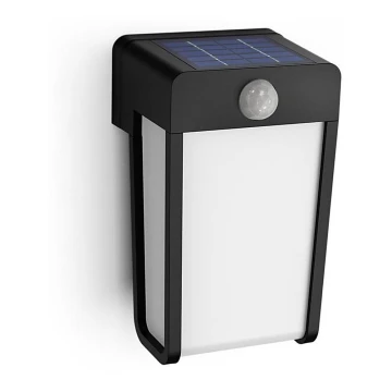 Philips - LED Solar wall light with sensor SHROUD LED/2,3W/3,7V IP44