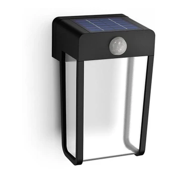 Philips - LED Solar wall light with sensor SHROUD LED/2,3W/3,7V IP44