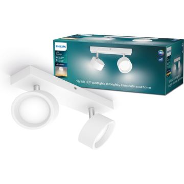 Philips - LED Spotlight 2xLED/5,5W/230V white