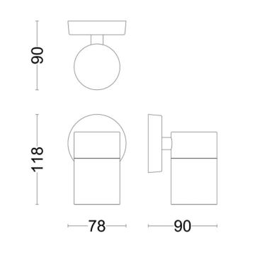 Philips - Outdoor wall light KYLIS 1xGU10/25W/230V IP44