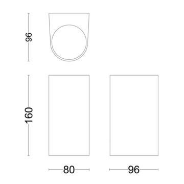 Philips - Outdoor wall light NIGHTINGALE 2xGU10/35W/230V IP44