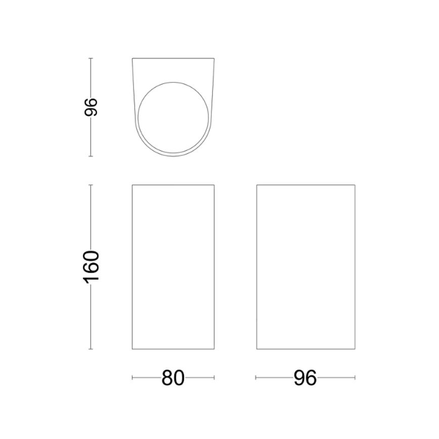 Philips - Outdoor wall light NIGHTINGALE 2xGU10/35W/230V IP44