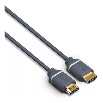 Philips SWV5650G/00 - HDMI cable with Ethernet, HDMI 2.0 A connector 5m grey