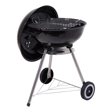 Portable charcoal grill black