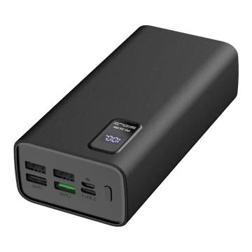 Power Bank with LED display Power Delivery 30000 mAh 3,7V black